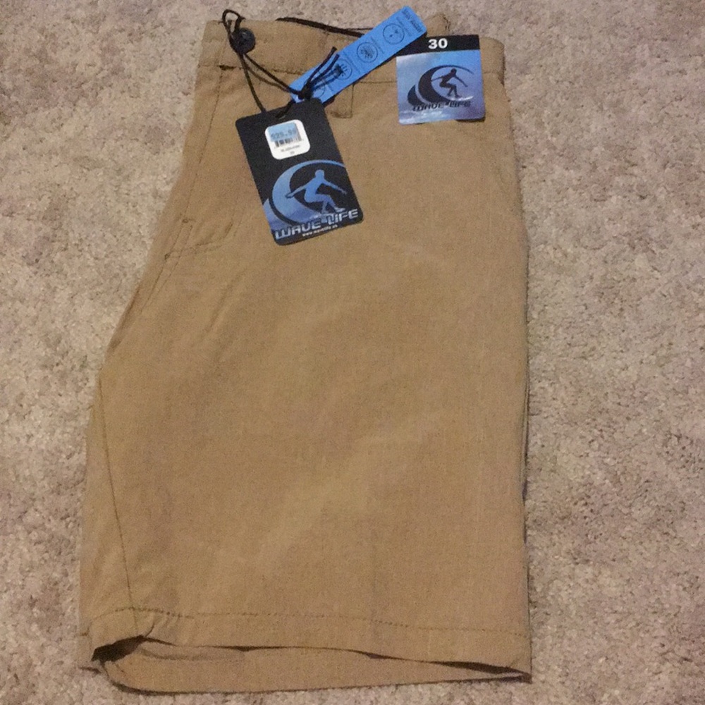 Tan board shorts